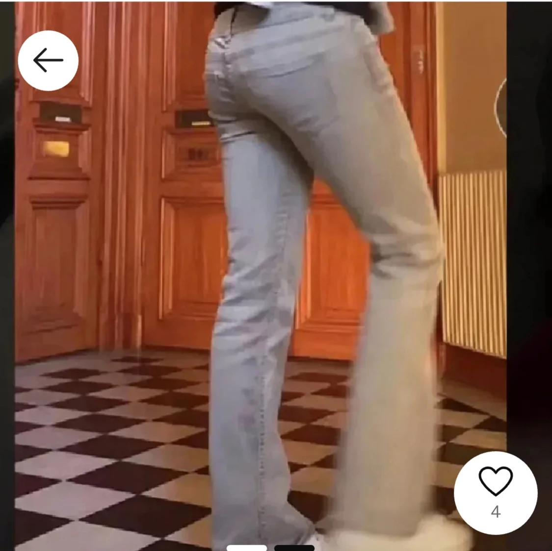 Grå bootcut jeans - 2