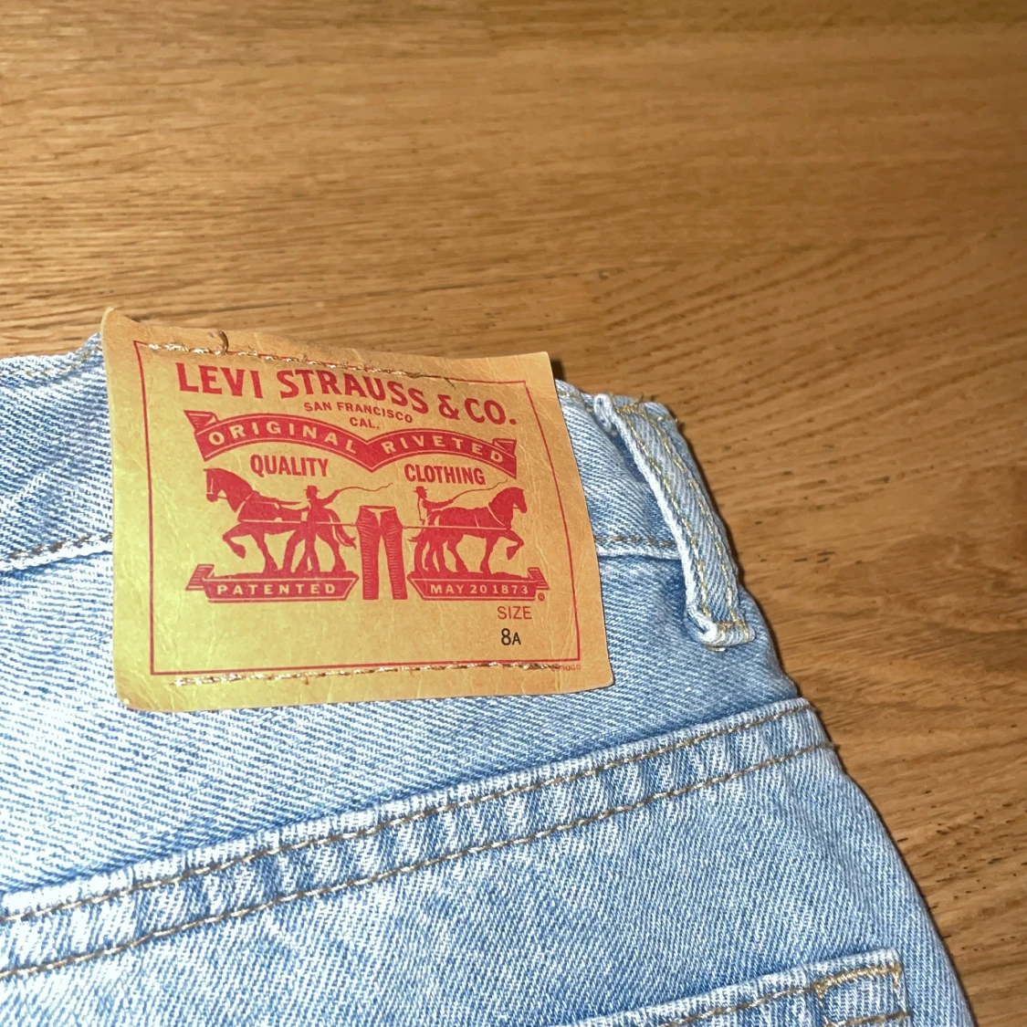 Blå jeansshorts från Levi's - 2