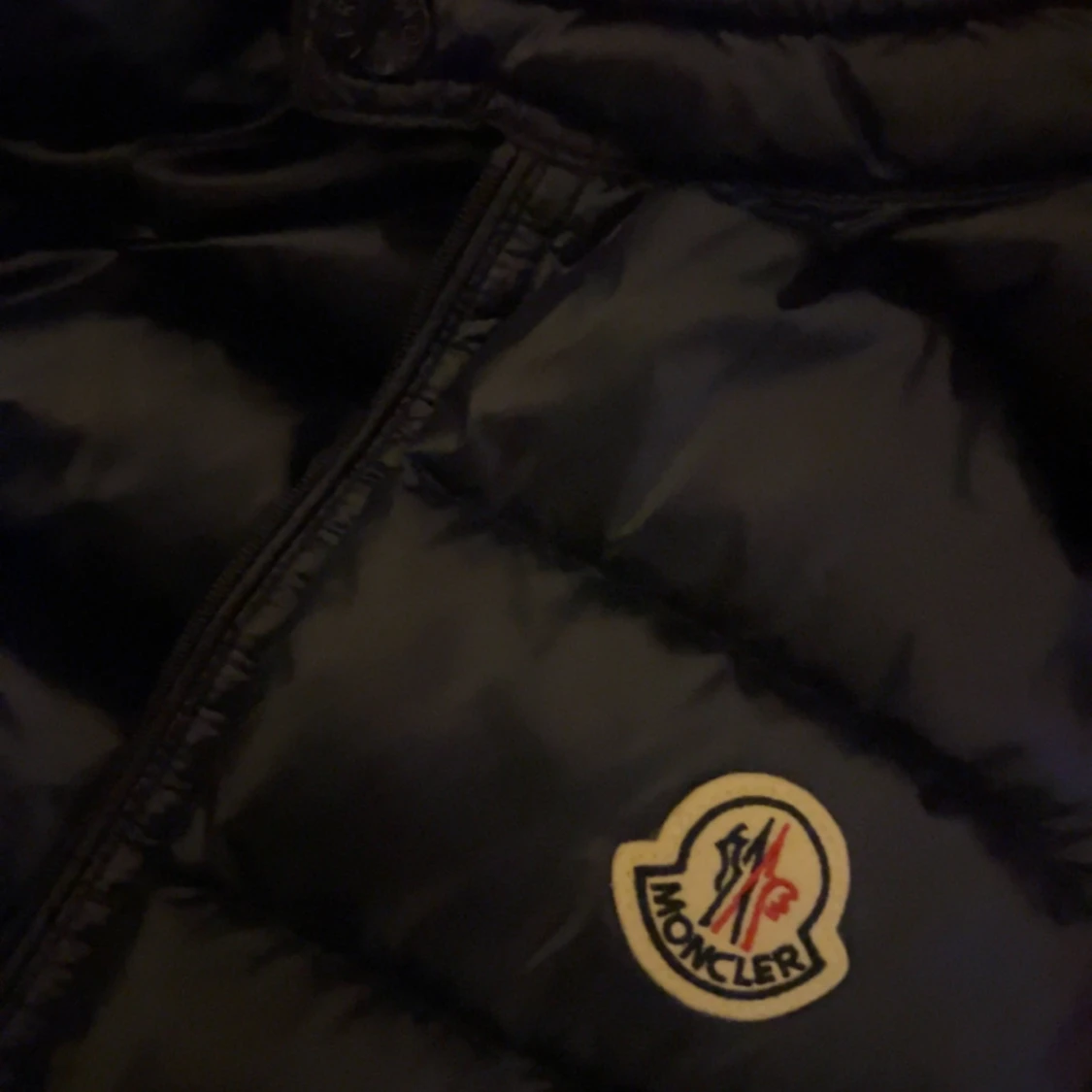 Marinblå moncler väst - 3
