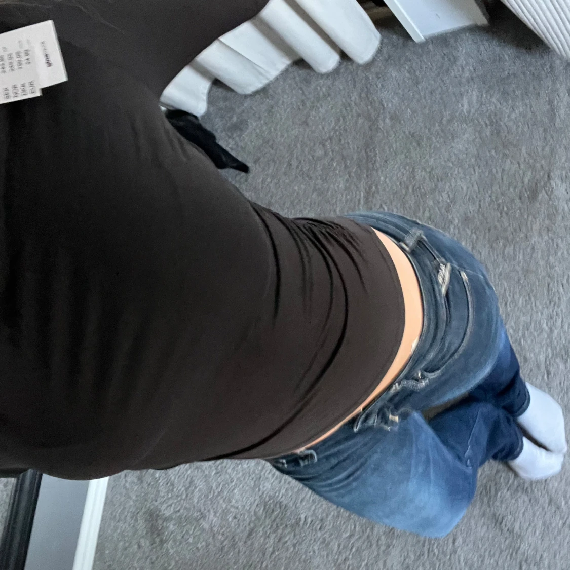 långärmad tröja med lite krage - 91