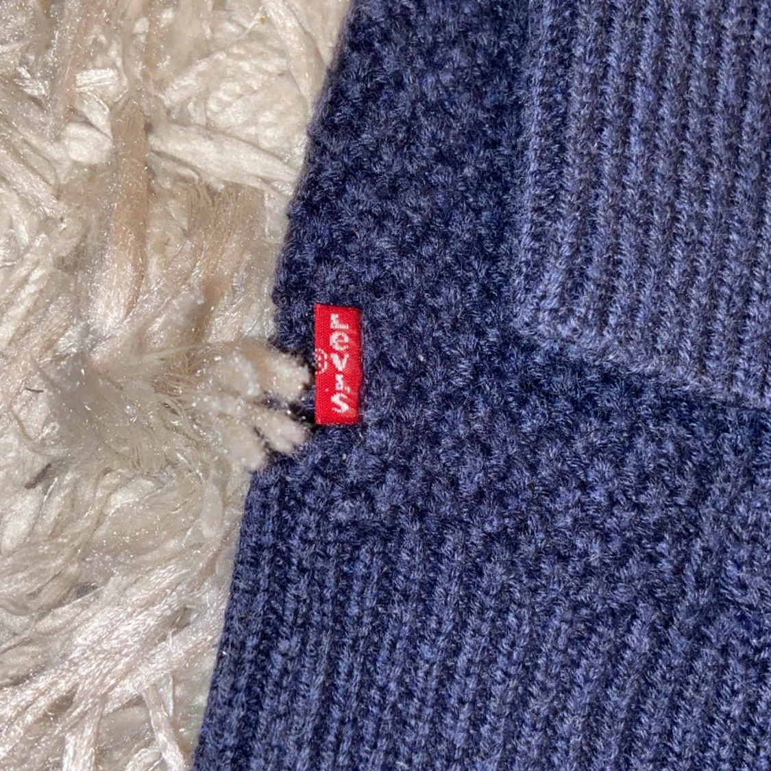 Mörkblå Stickad Levis Tröja - 92