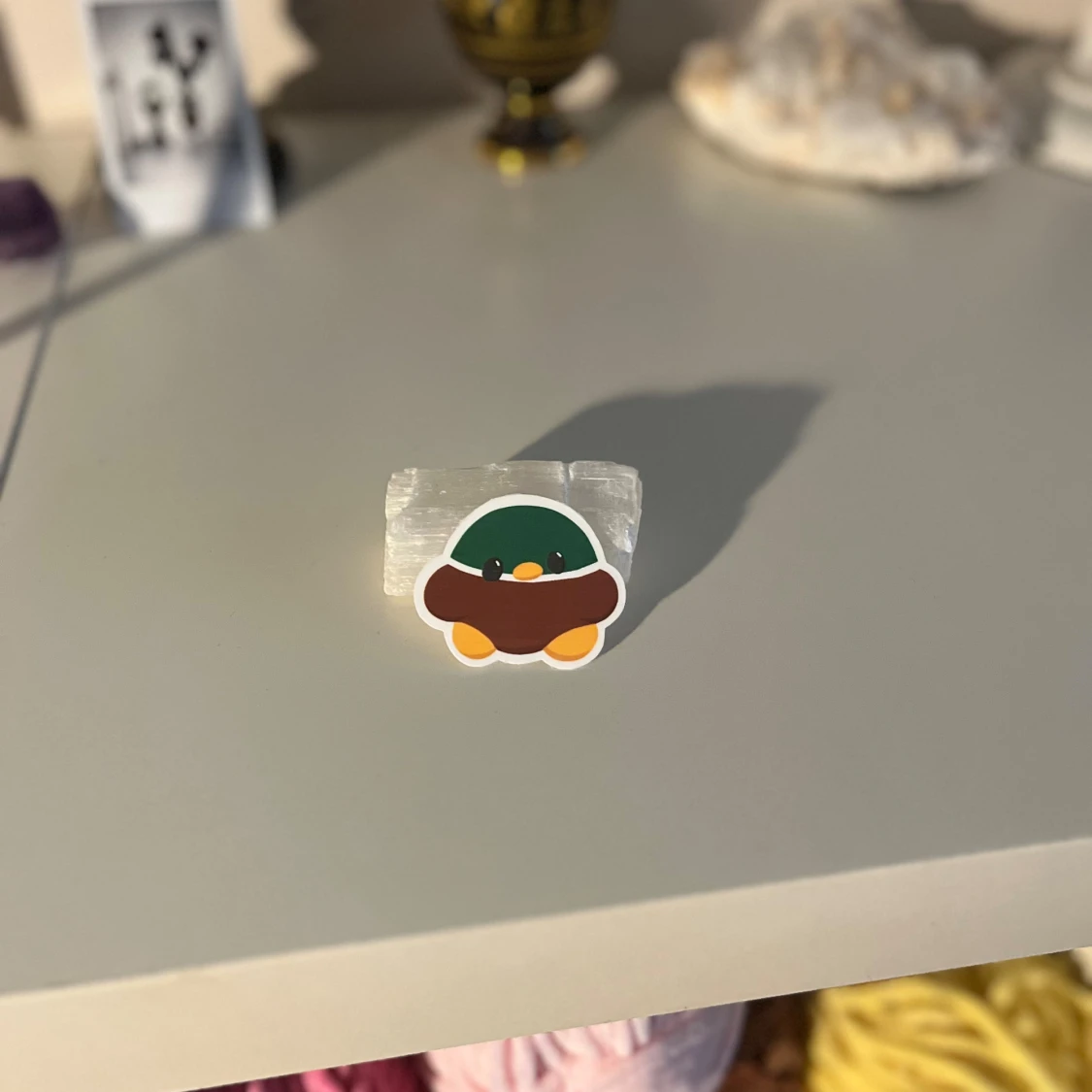 Söt klistermärke med anka - 92