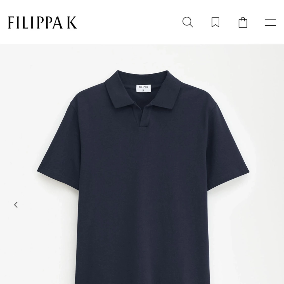 Mörkblå pikétröja från Filippa K