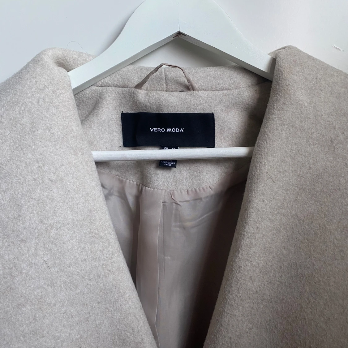 Beige höstkappa  - 90