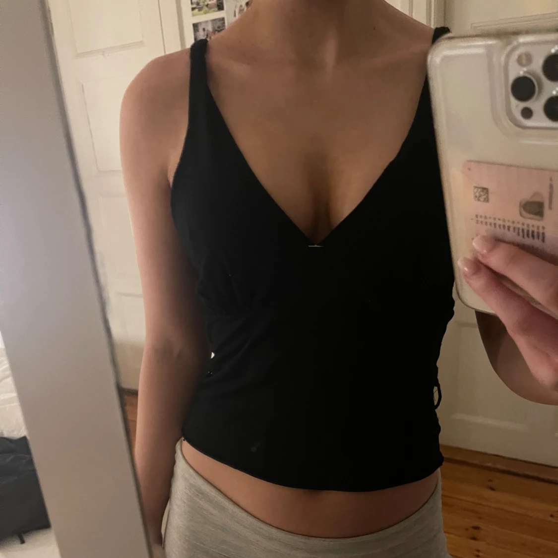 Svart ärmlös topp - 1