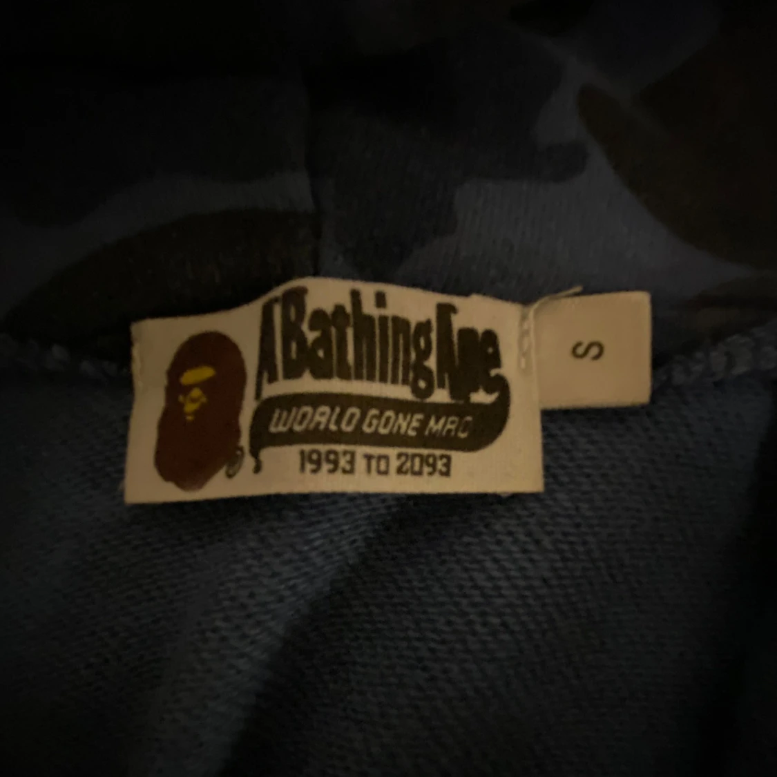 BAPE zip hoodie storlek S - 3