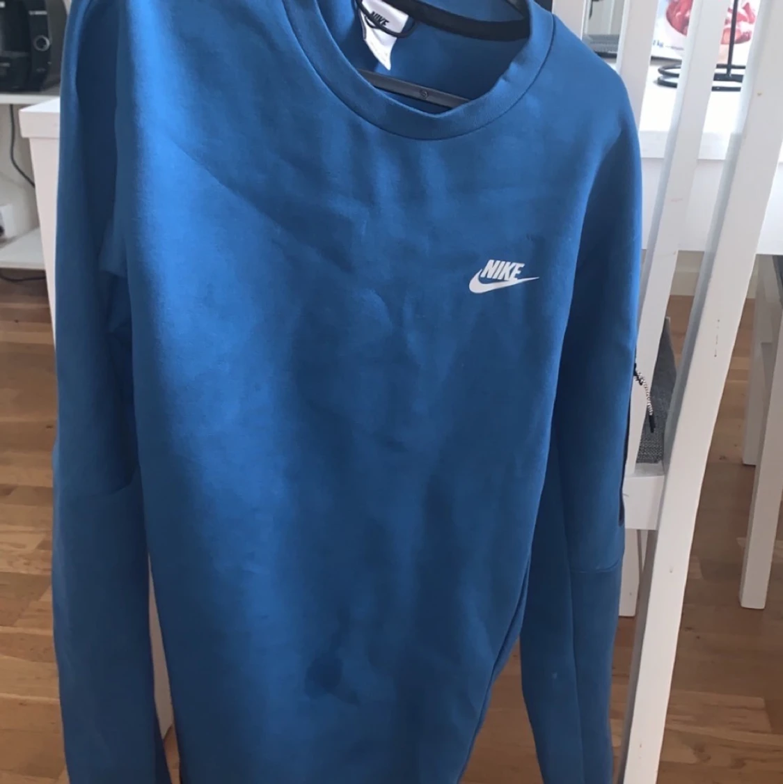 Blå Nike Tech fleece tröja passar S/M
