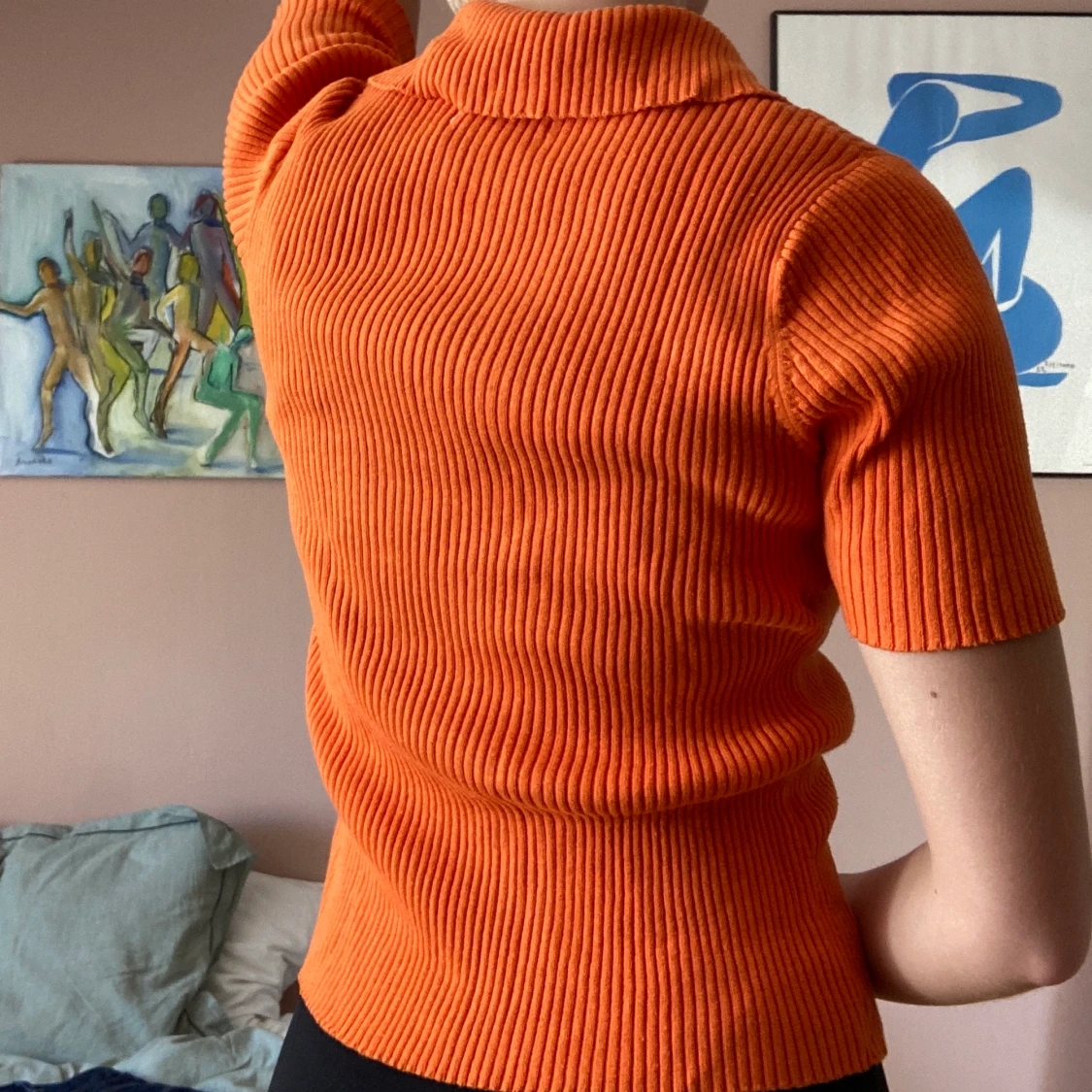 Vintage piké med zip  - 91