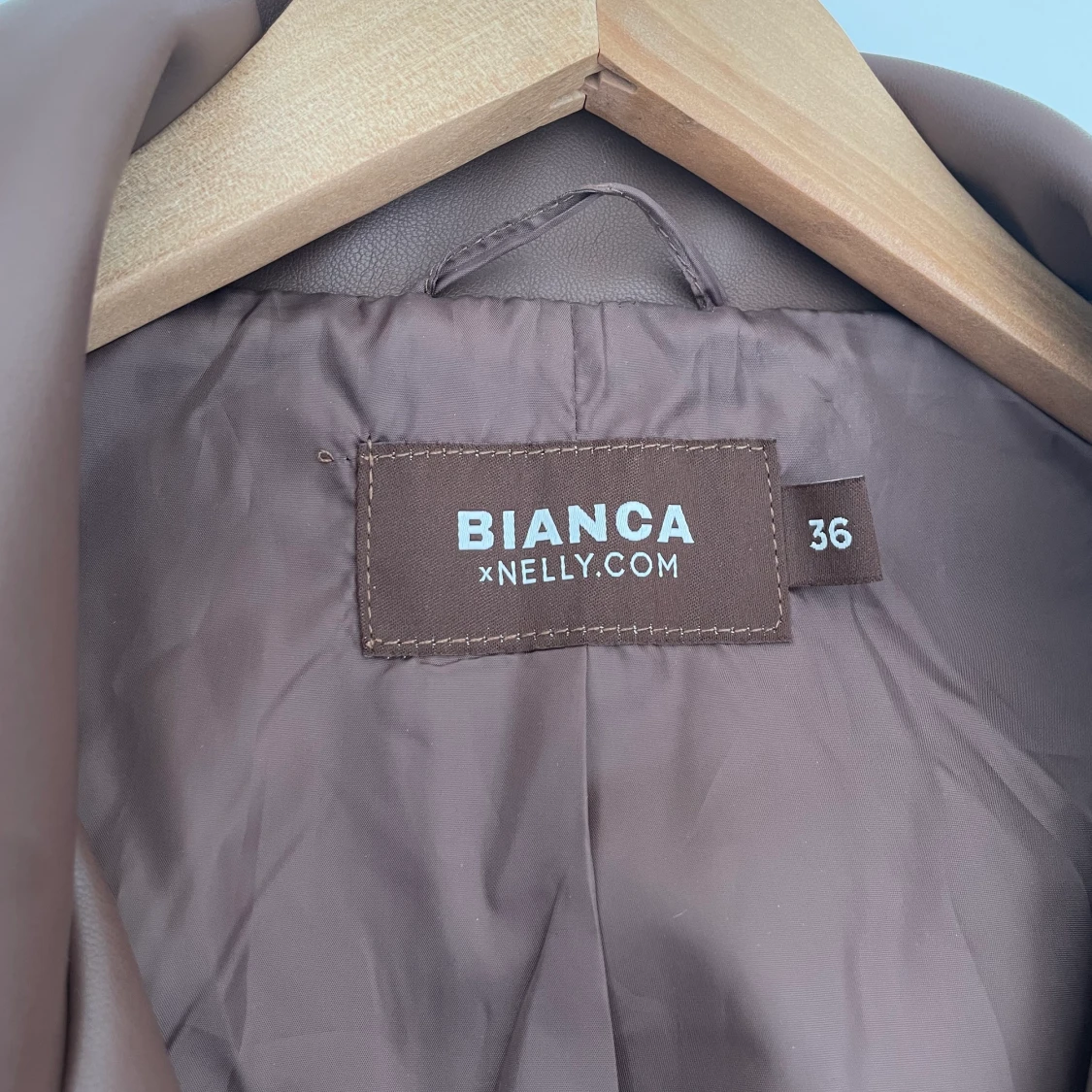 Brun skinnjacka, Nelly x Bianca - 90