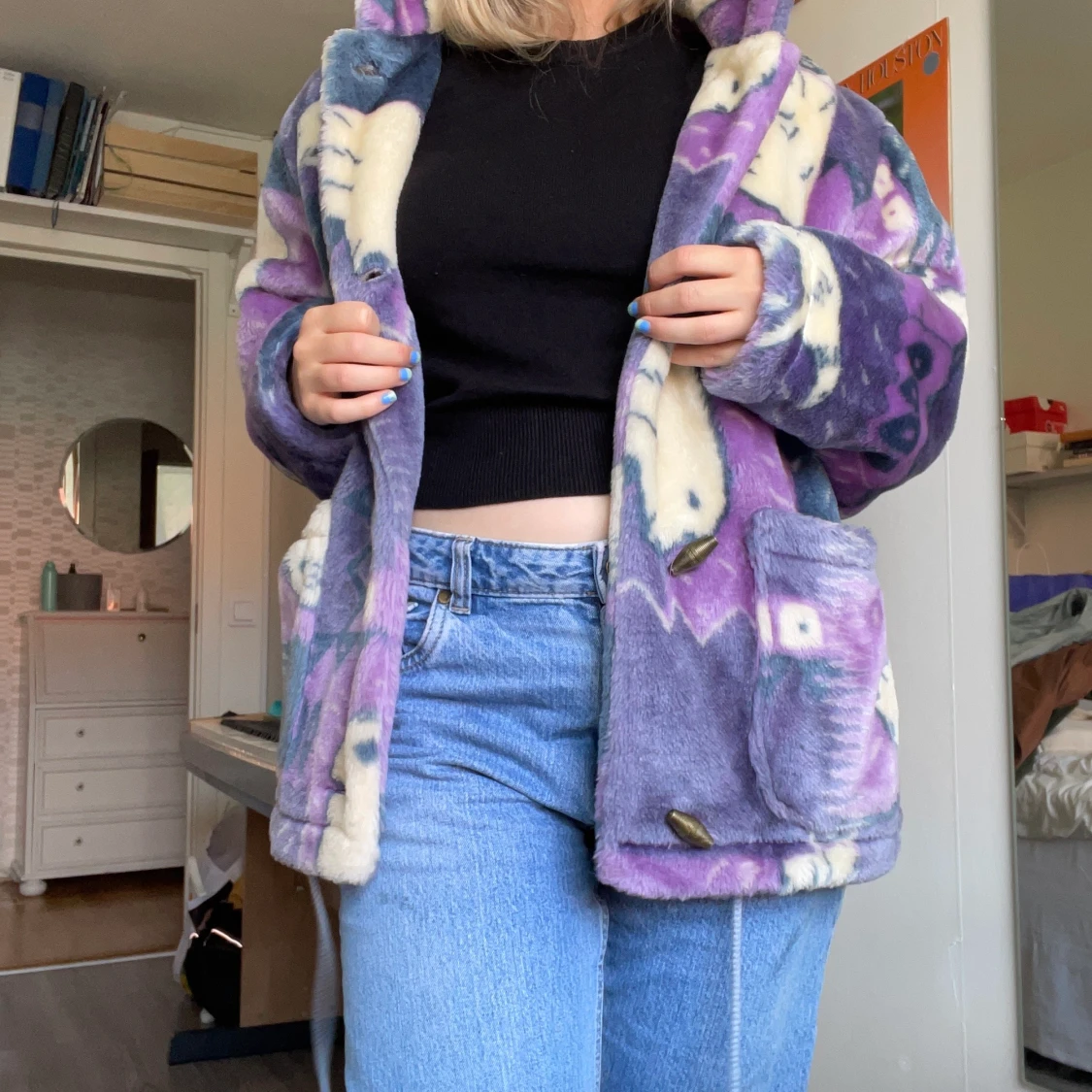 Cool fluffig kappa - 90