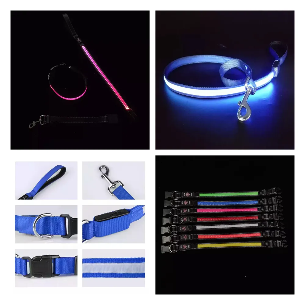  Specification Product Name Usb Rechargeable Led Dog Leash Material Nylon and polyester webbing Features Sustainable, Stocked, Reflective Colors Blue/Yellow/green/White/Pink/Orange/Red . Accessoarer.