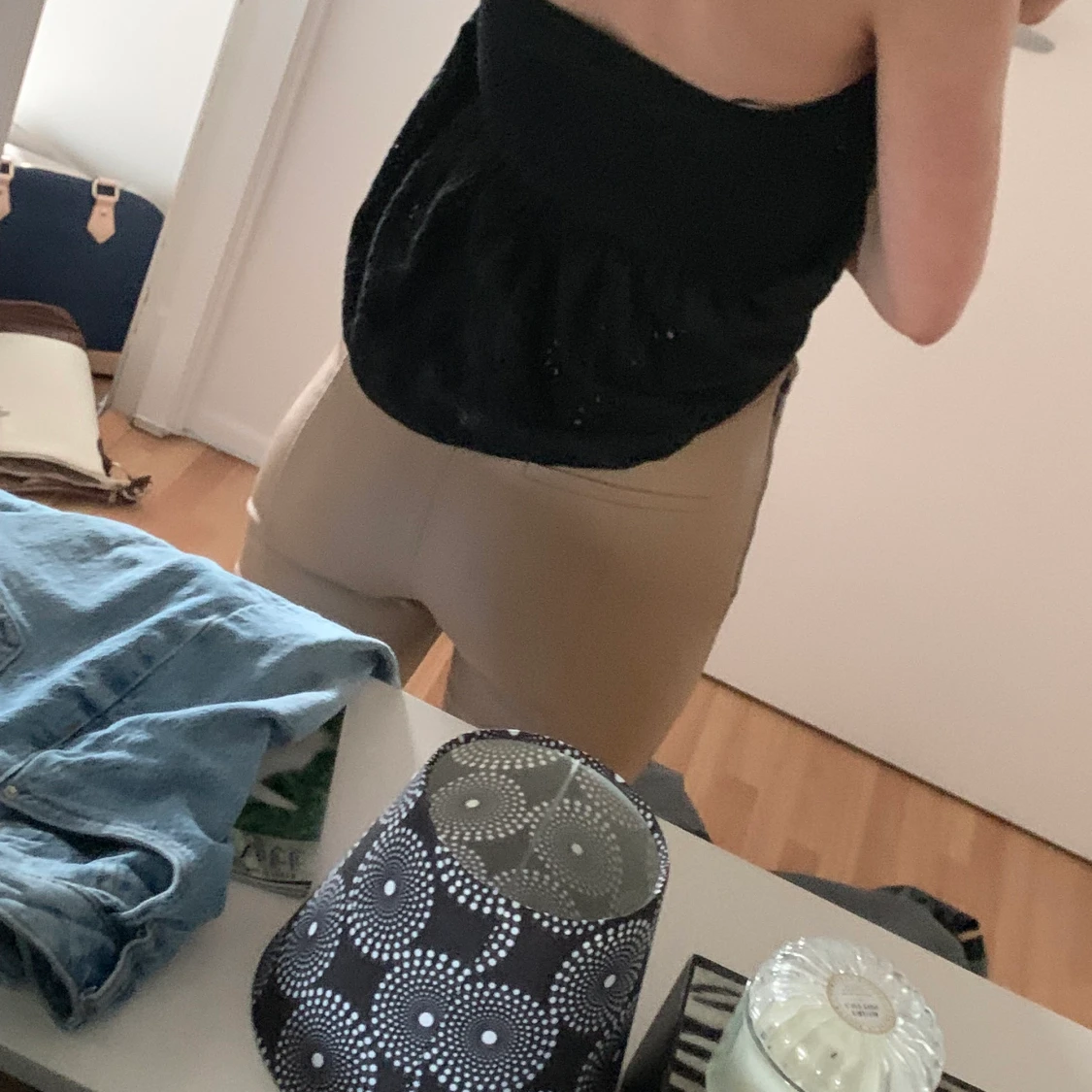 Skinnbyxor beigea - 90