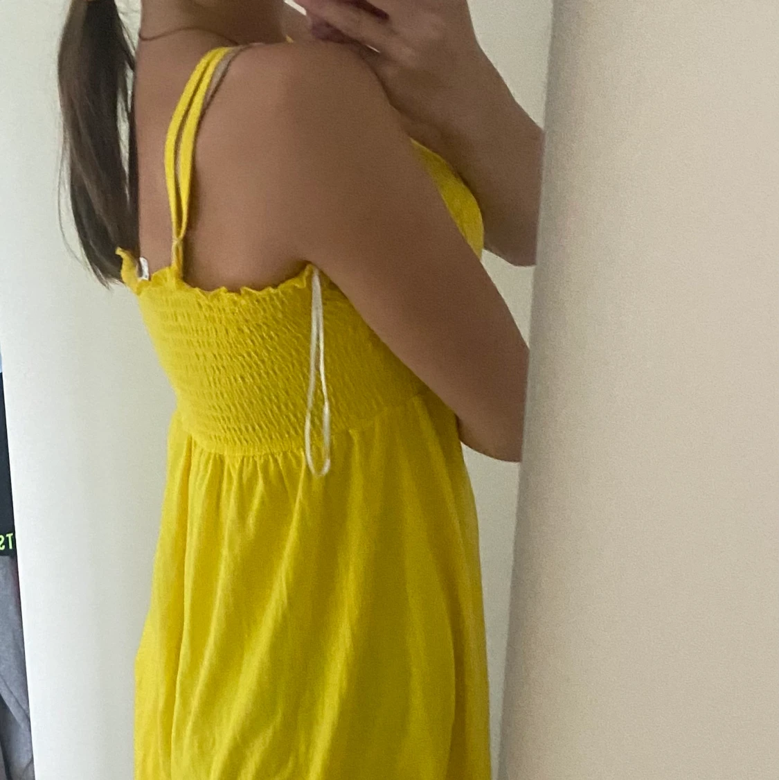 Neon gul klänning  - 90