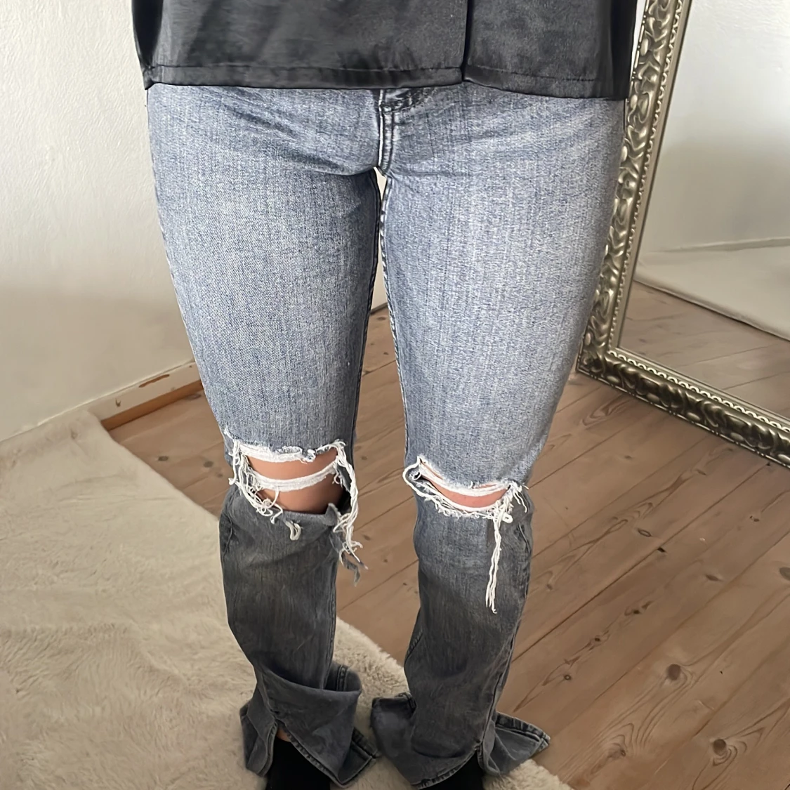 Gråa jeans från zara 
