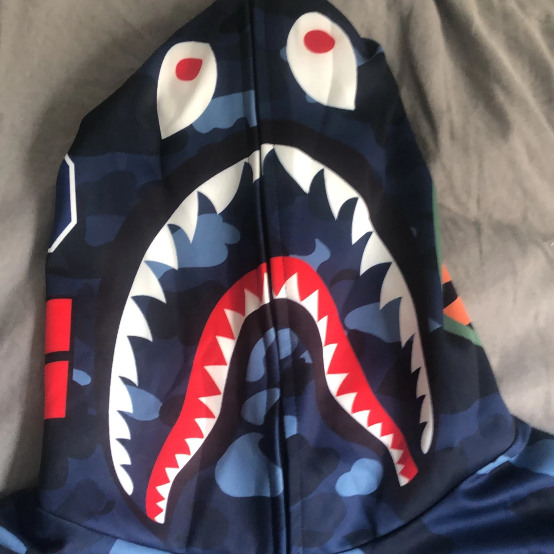 bape hoodie blå  - 90