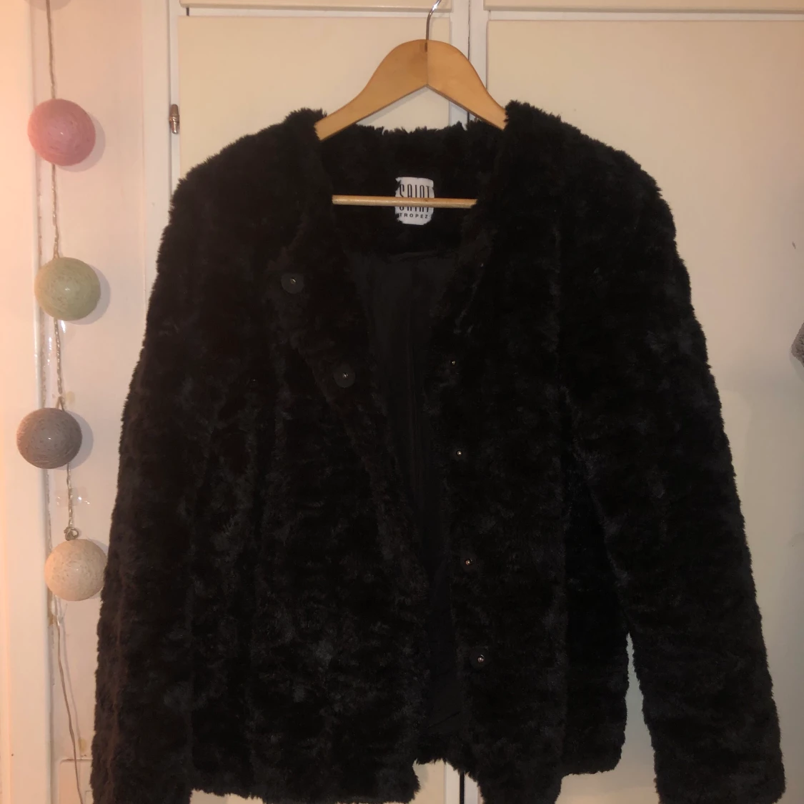 Oversized pälsjacka