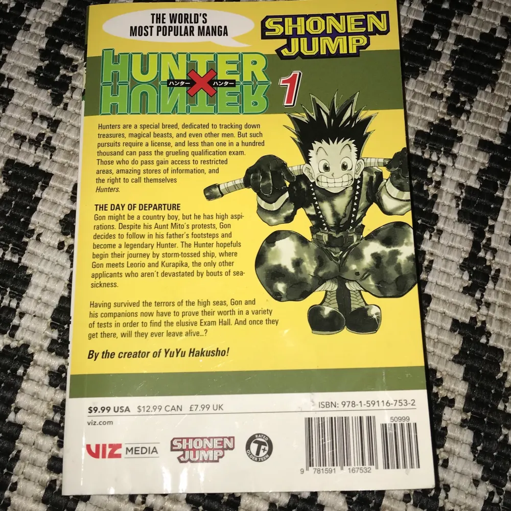 Hunter X hunter manga vol 1 engelska, helt ny. Köparen står för frakt.. Accessoarer.