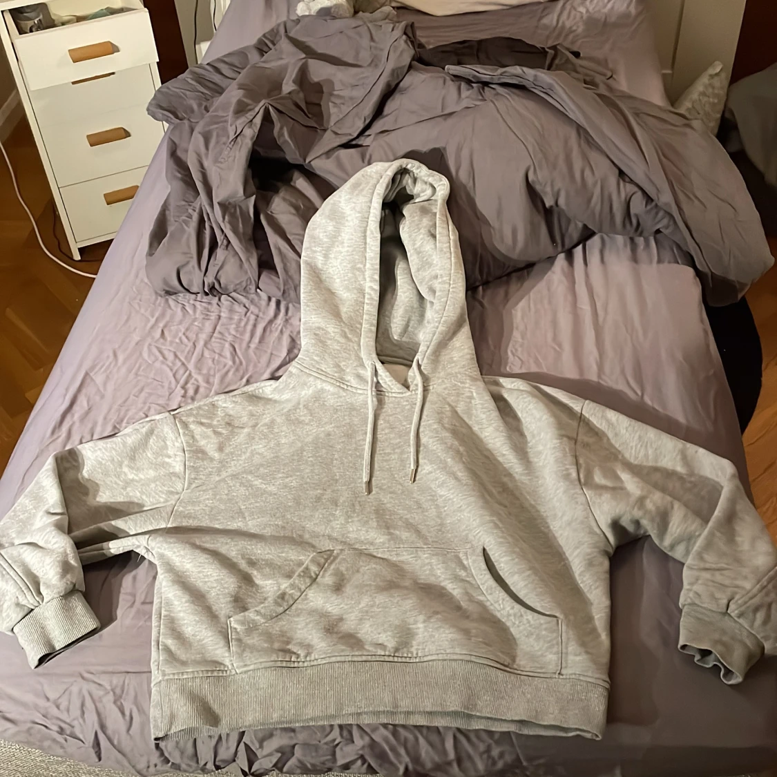Grå hoodie från Lindex storlek XS - 90