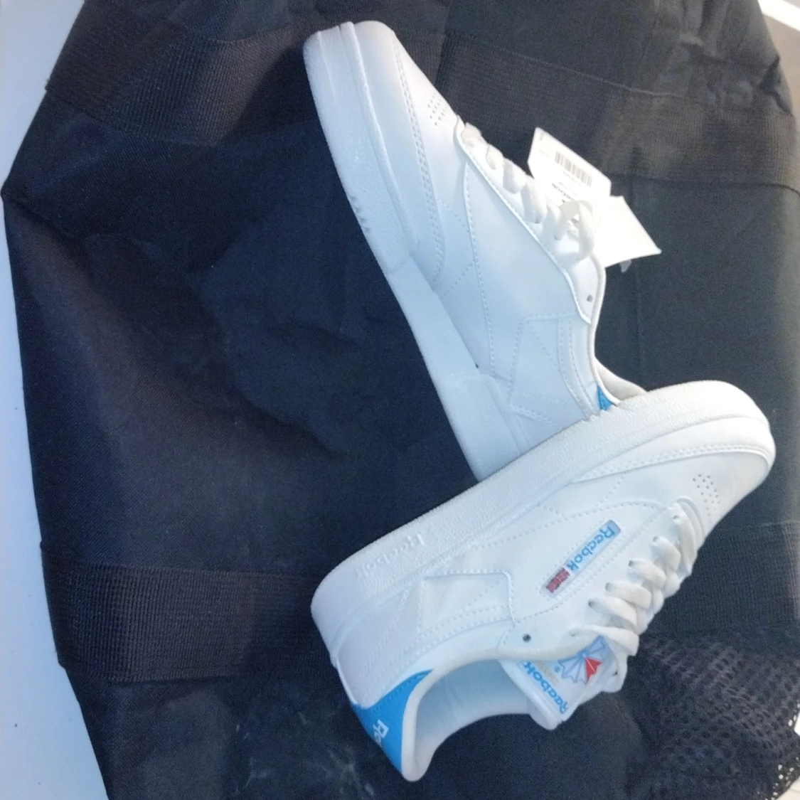 Vit/ blå sneakers - 91