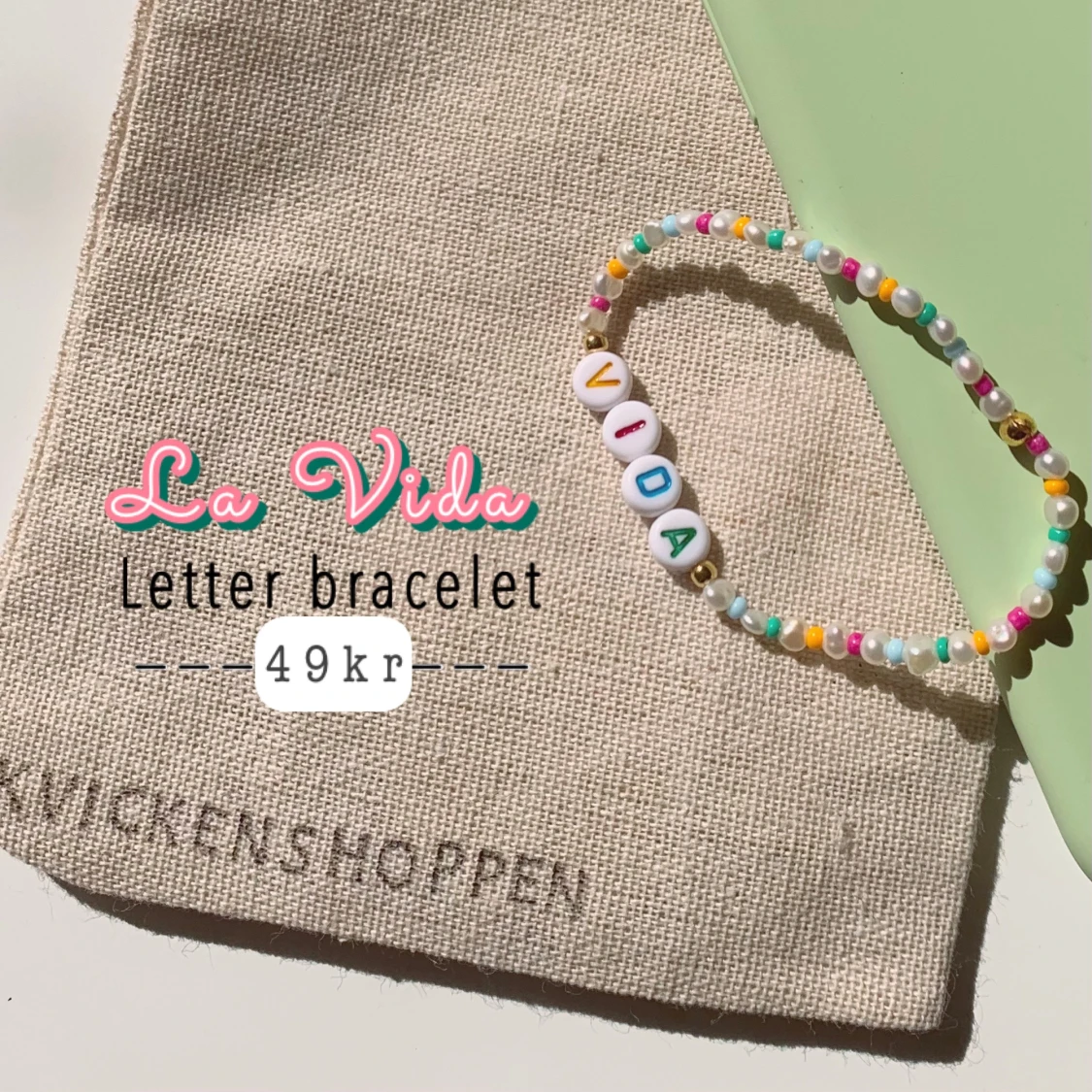 Armband med små sötvattenspärlor La Vida - 90