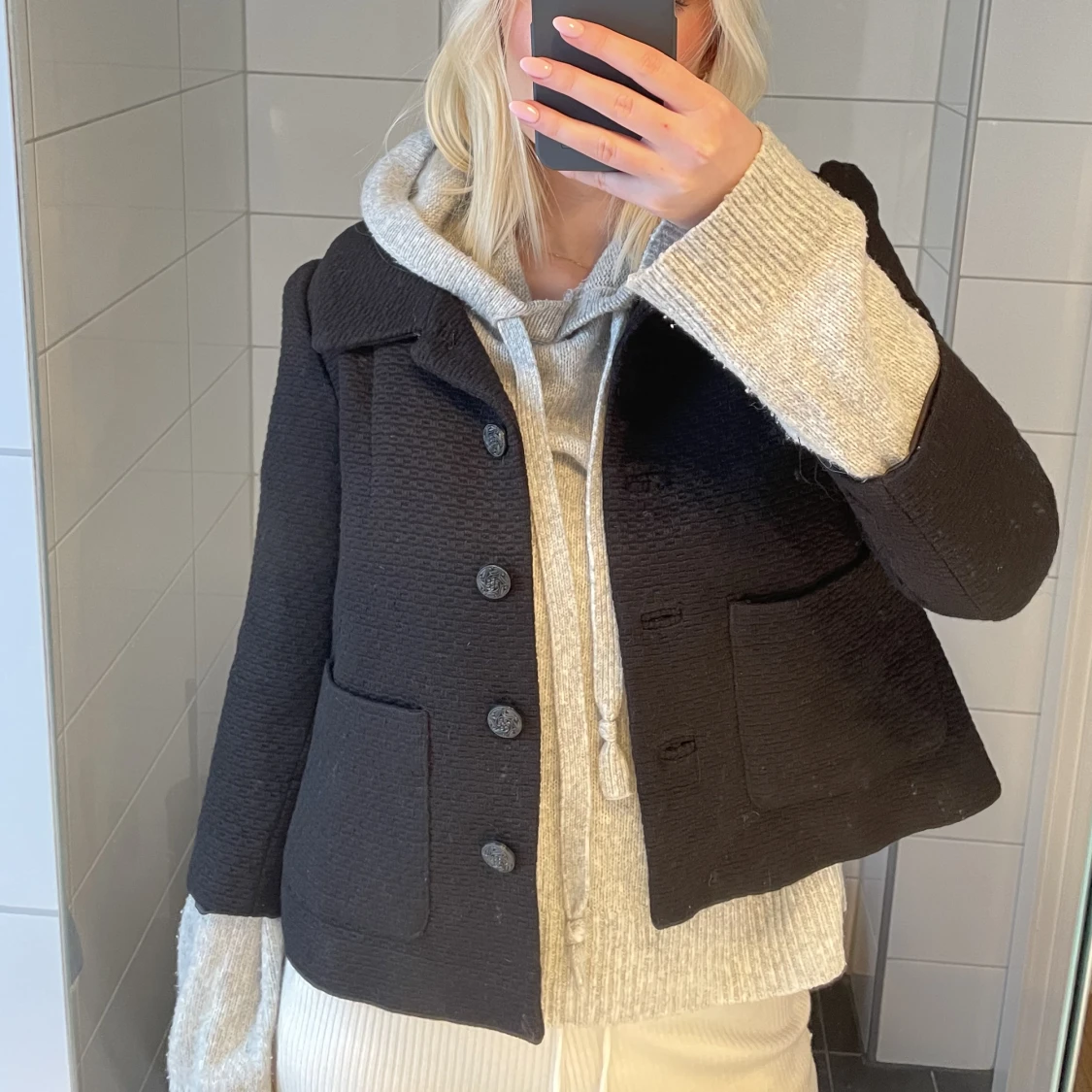 Kappa med trekvartsärm