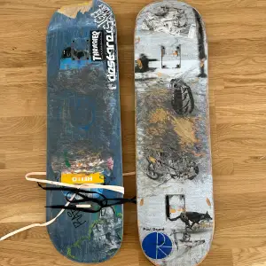 2 skateboard brädor som man kan använda även som dekoration på väggarna Säljs för 100 kr per styck