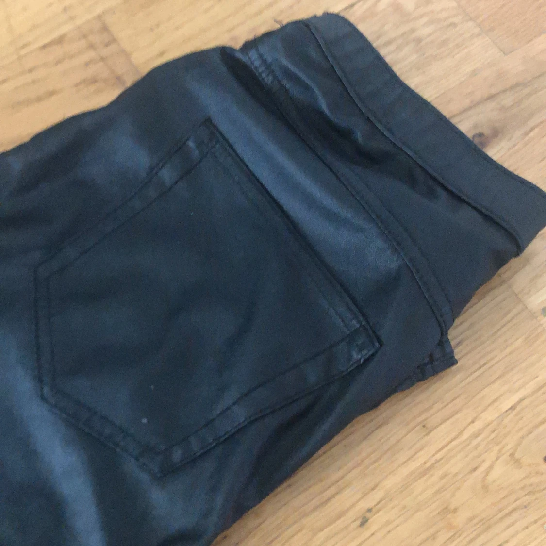 Svarta läder byxor - 91