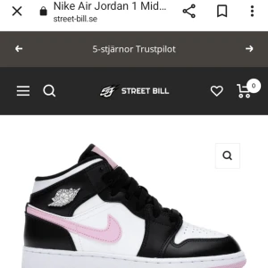 Söker Jordan mid 1 - Söker Jordan mid 1 i färg svart/rosa, se bild. Strl 36 el 36.5