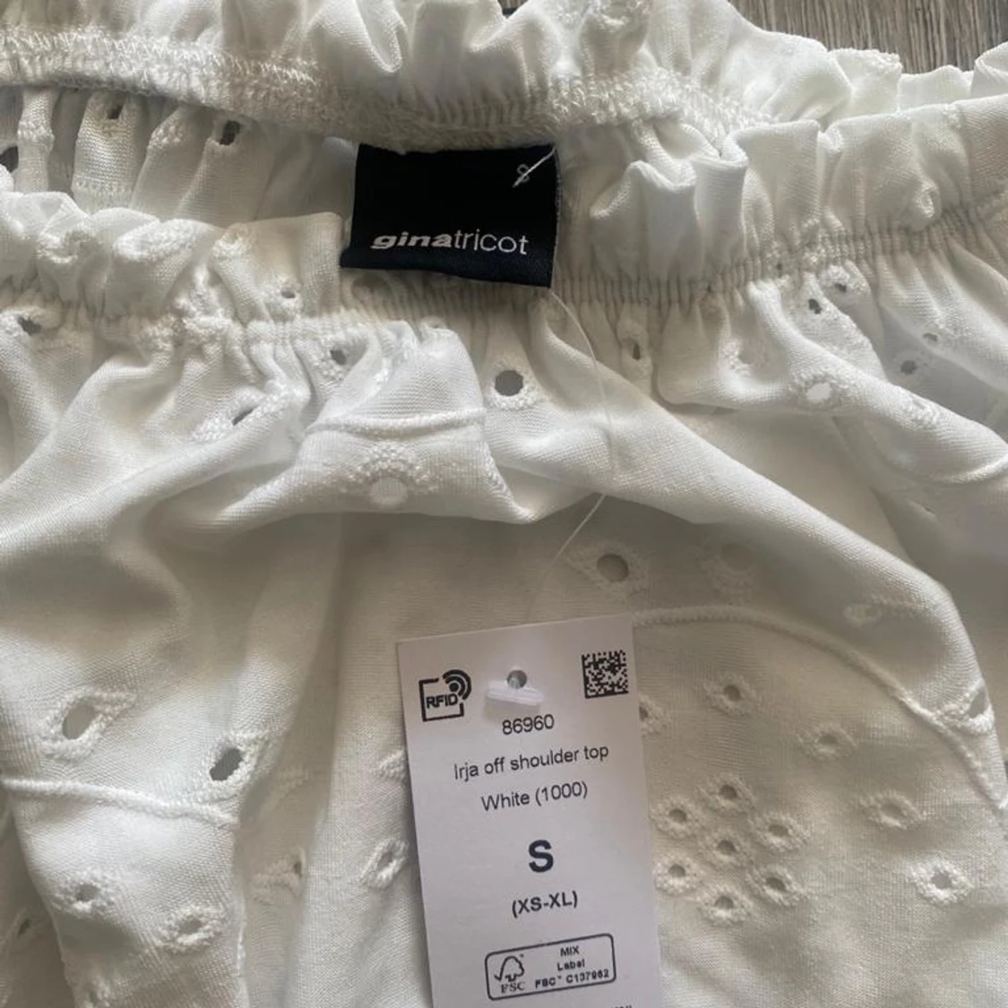 Vit off shoulder sommar topp - 91