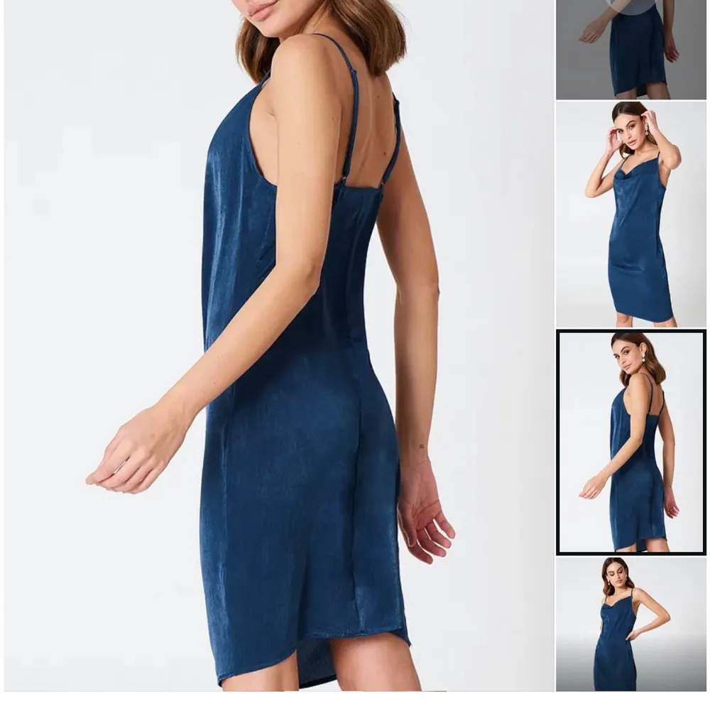 En blå klänning från Hannalicious x NAKD! Perfekt till fest! Storlek 36💙. Klänningar.