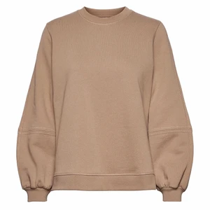 Ganni sweatshirt  - Ganni sweatshirt, I have wore it once, camel-brown color small size with ballon sleeves🤍text me for more pics:)