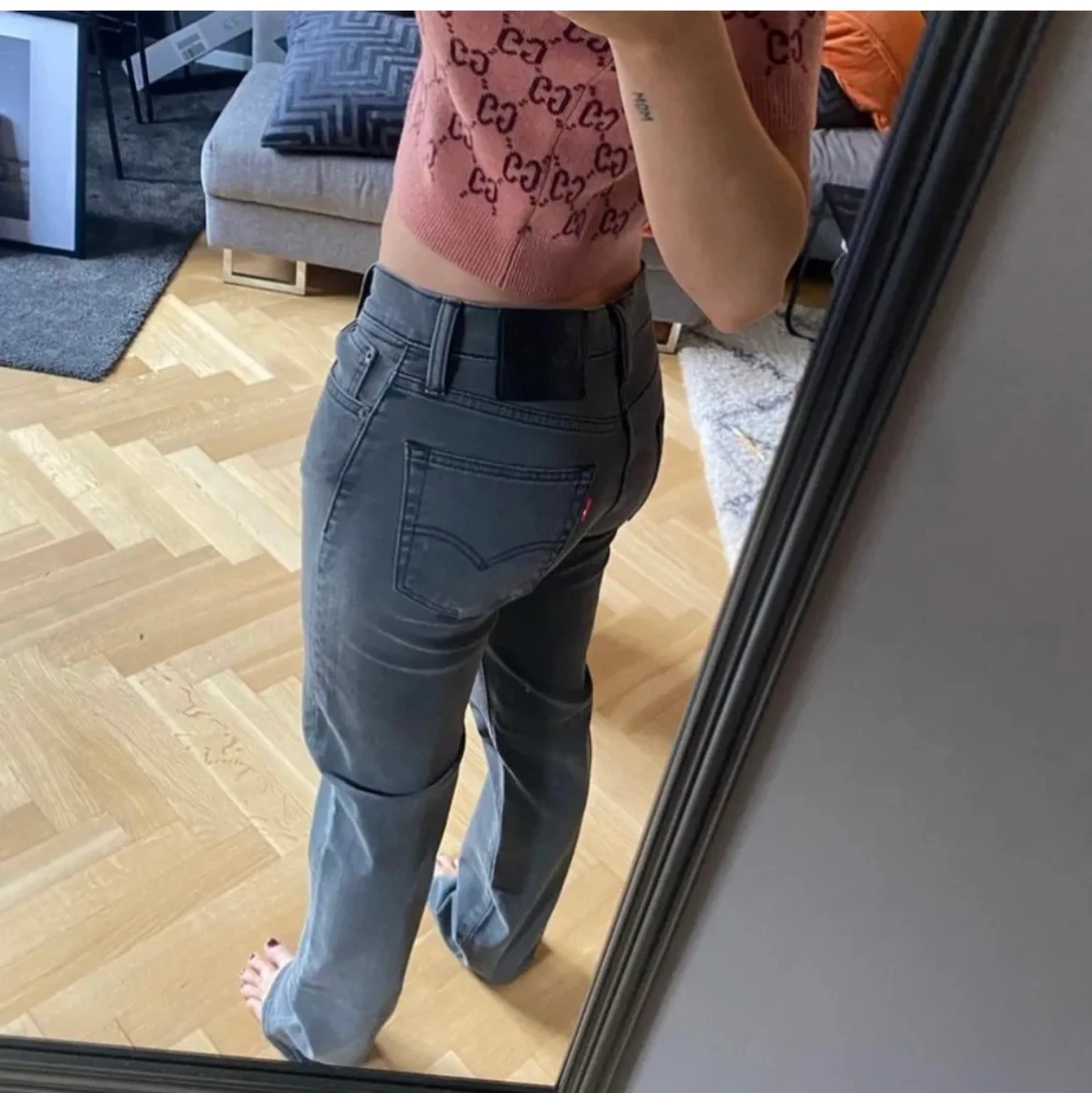 Lågmidjade Levis jeans 