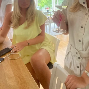 Gul zara klänning - Skitsnygg gul sommarklänning från zara!🤩Storlek S och är endast använd 2 gånger! 