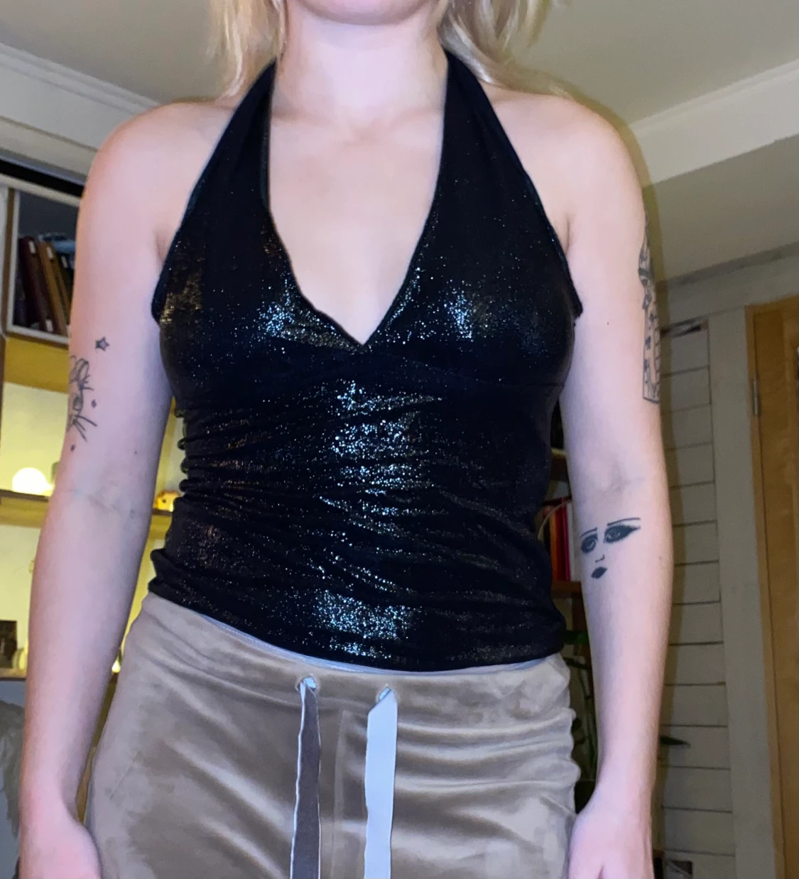 Halterneck topp - 90