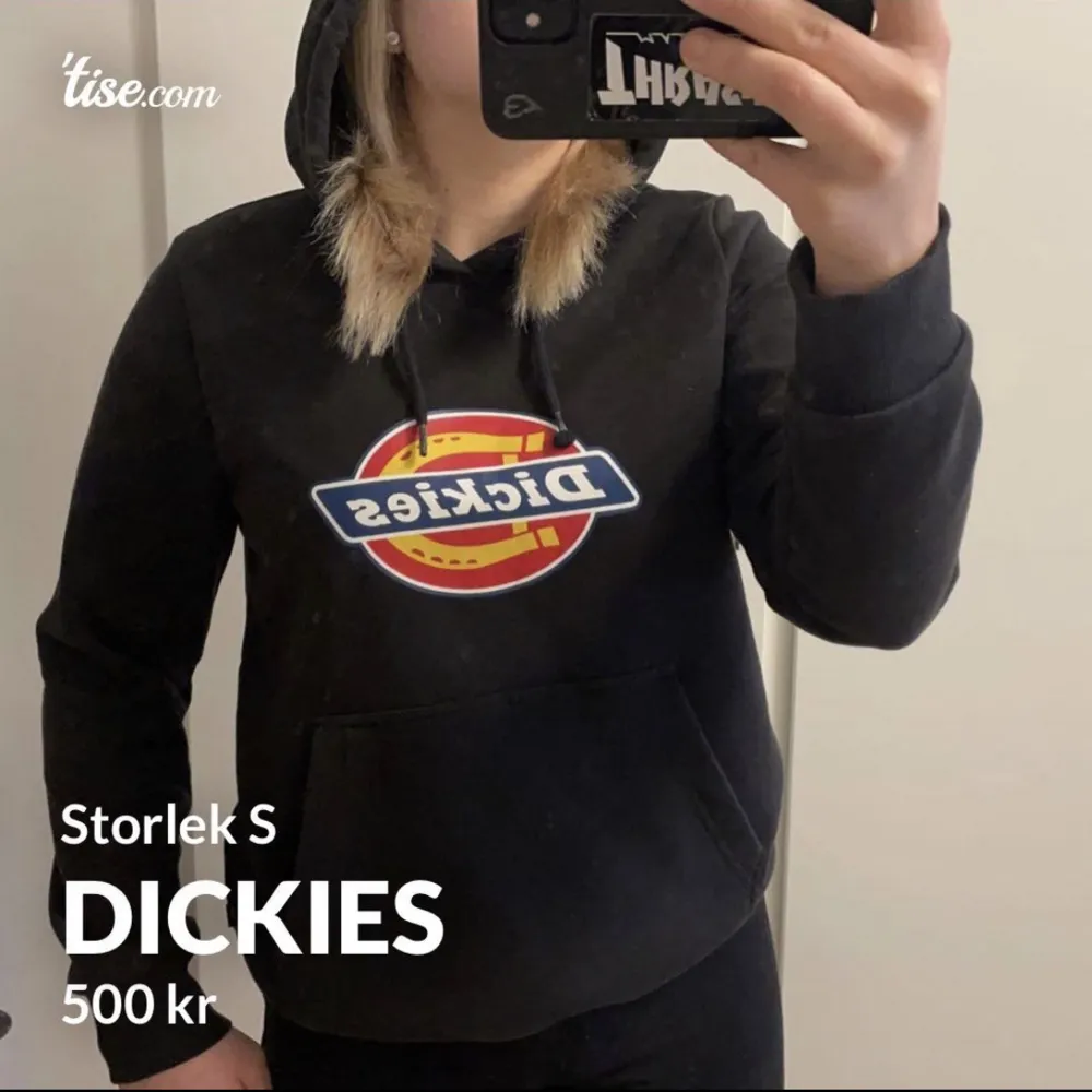 Dickies hoodie använd 1 gång, storlek S säljer för 450 + frakt, 😇. Hoodies.