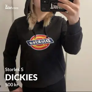 Dickies hoodie använd 1 gång, storlek S säljer för 450 + frakt, 😇