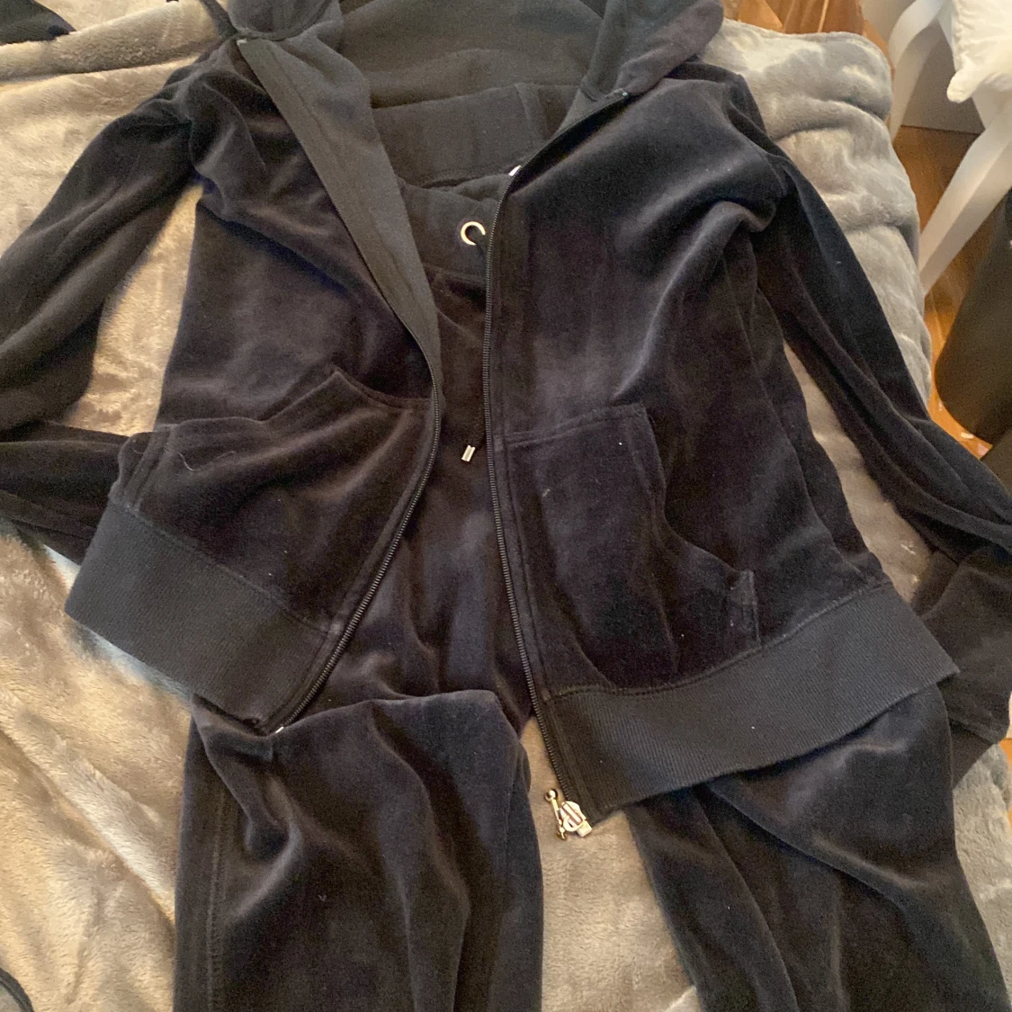 Cubus svart velour/velvet set - 91