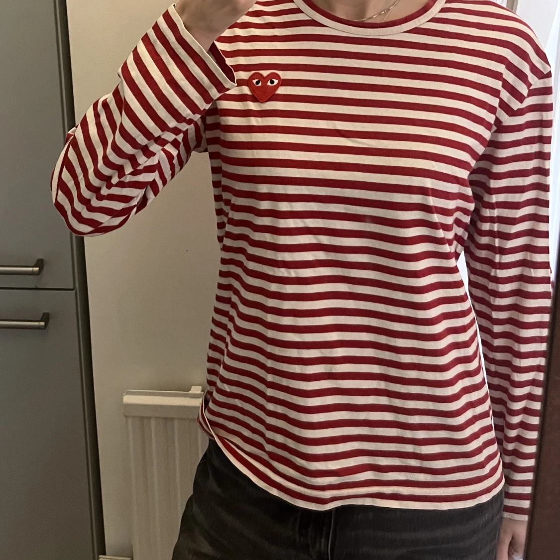 Comme Des Garcons randig tröja - 90