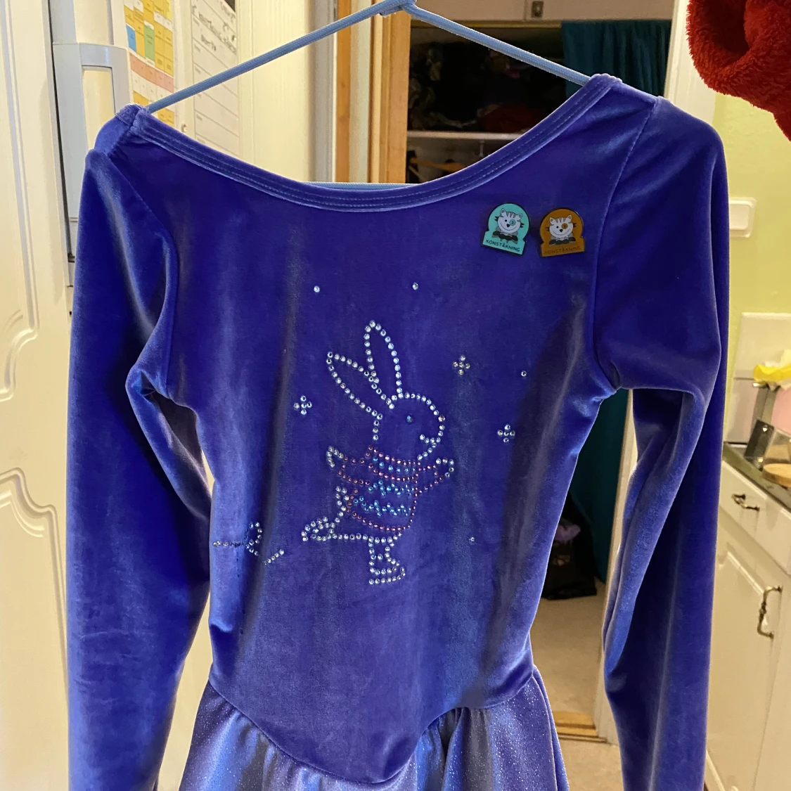 Konståkningsklänning 6-8 år - 90