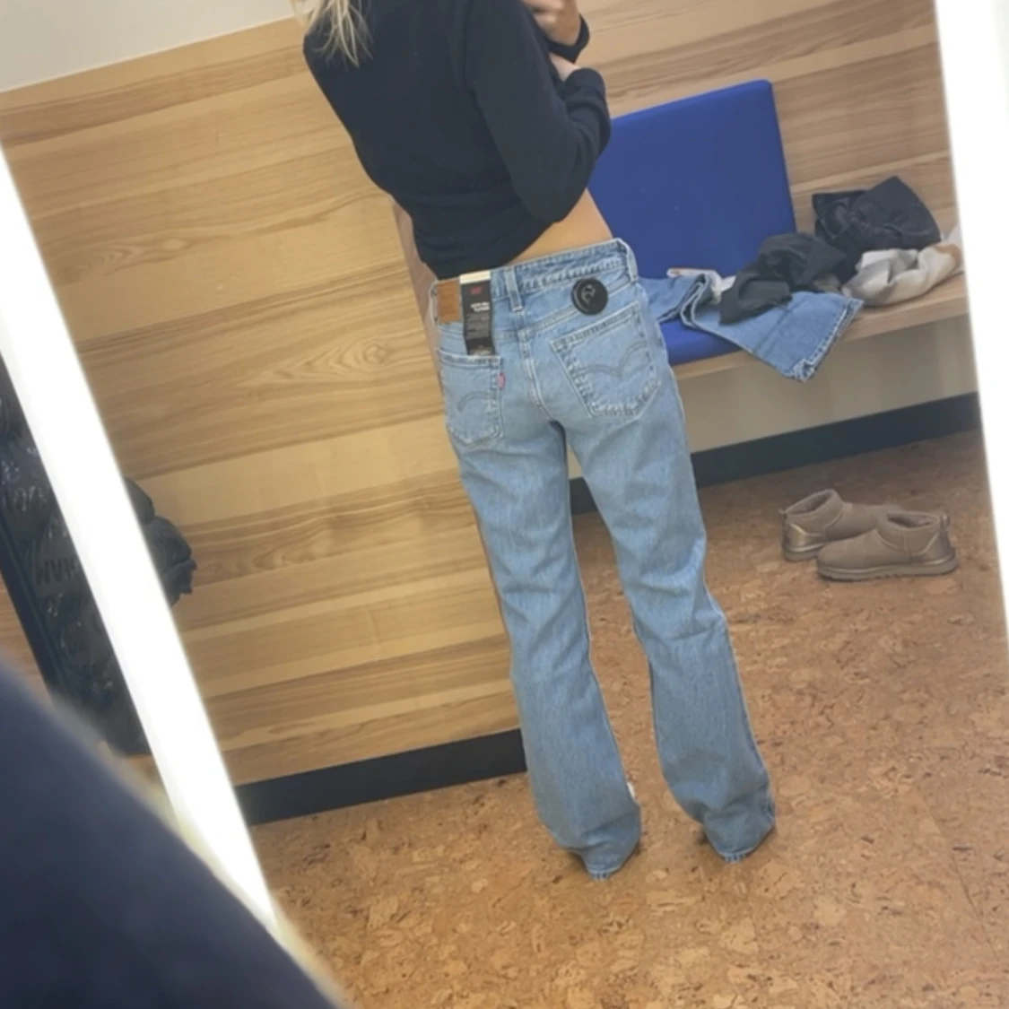 Lågmidjade straight jeans från Levis
