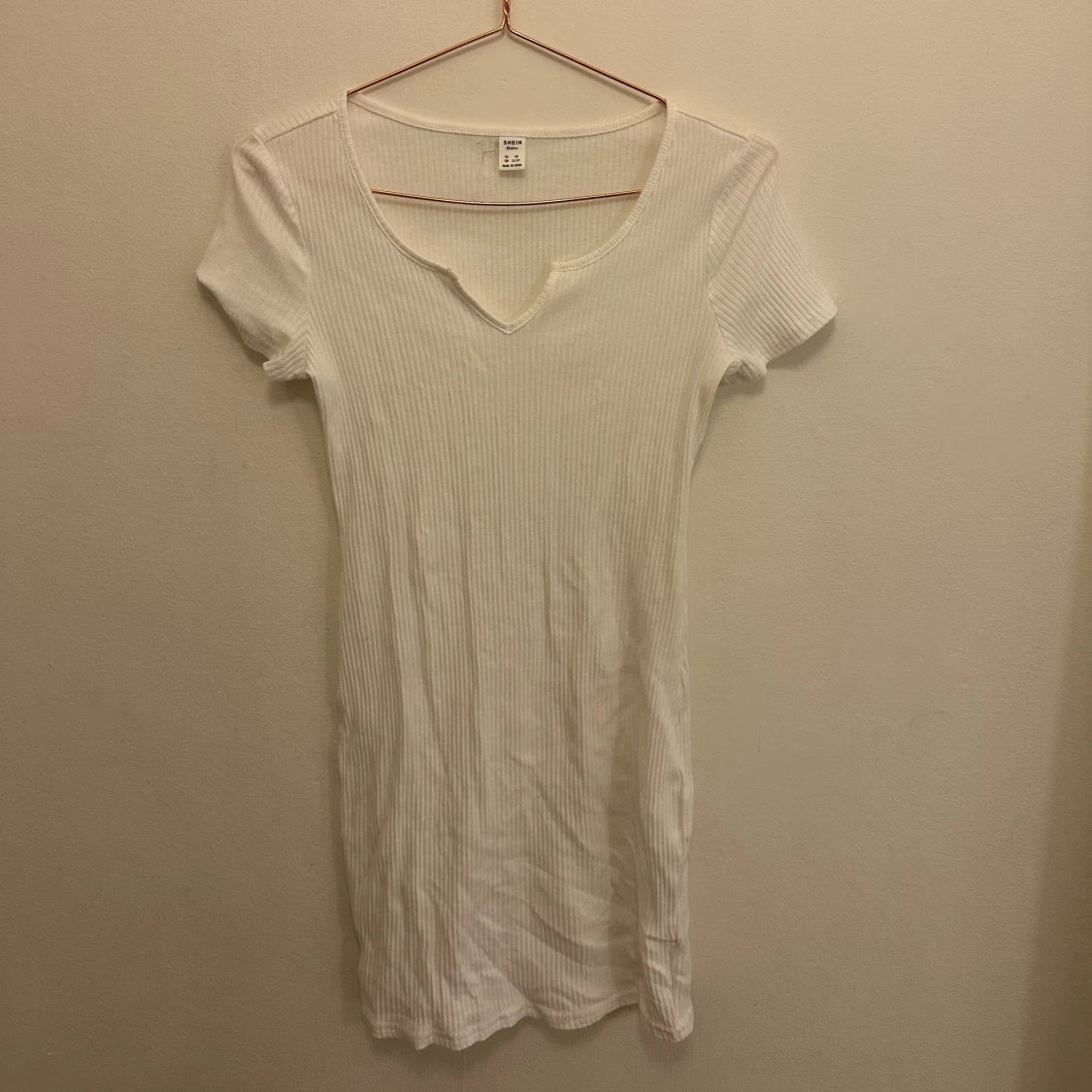 Vit fin tight klänning