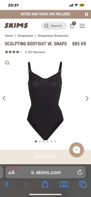 Skims body - Bara testad, den är för liten för mig,,, ny pris 700kr