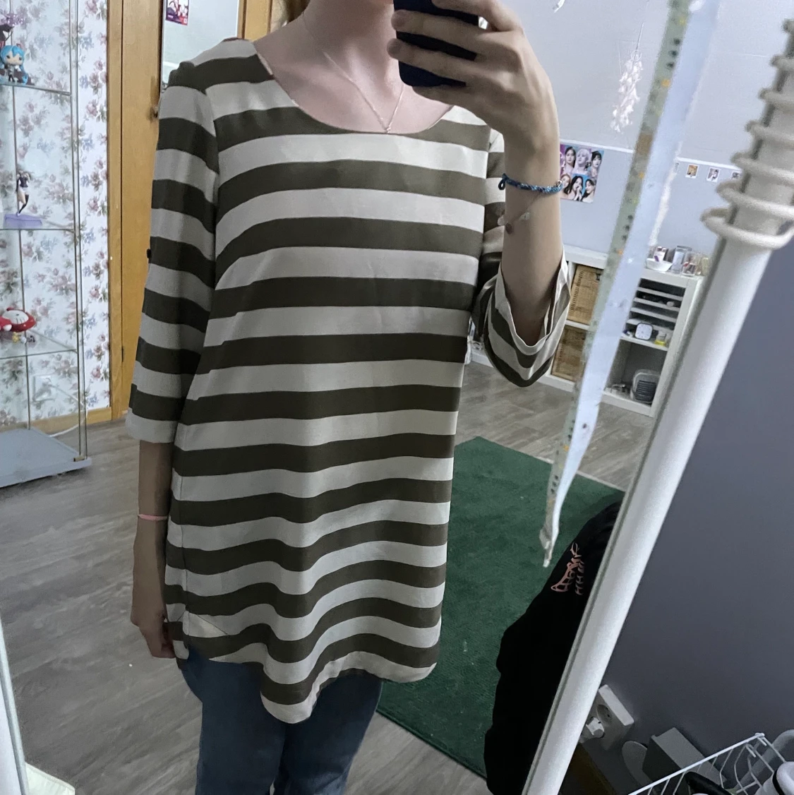 lång randig tröja  - 90