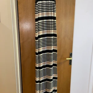 Figursydd maxi klänning. - Randig figursydd maxi klänning från BikBok. Stl XS