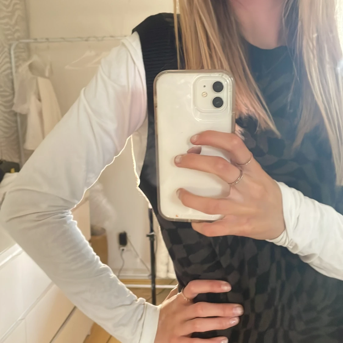 Schackrutig väst  - 90