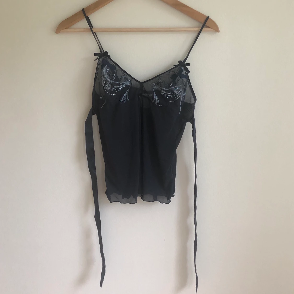 Vintage meshlinne blått - 90