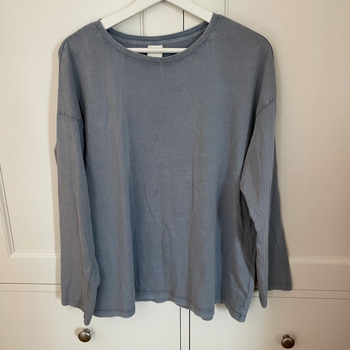 Grå/blå långärmad H&M - 90