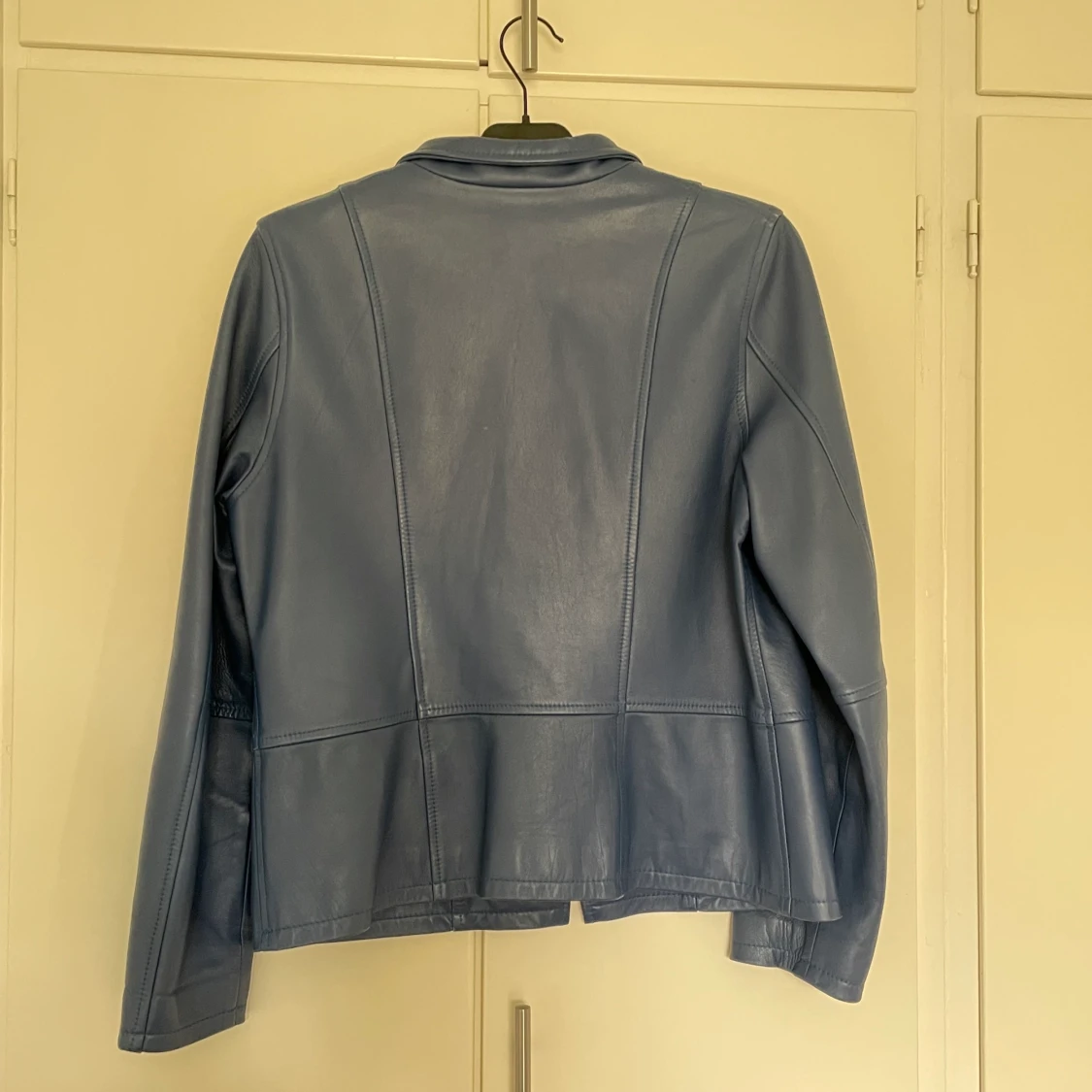 Blå vintage skinnjacka - 91