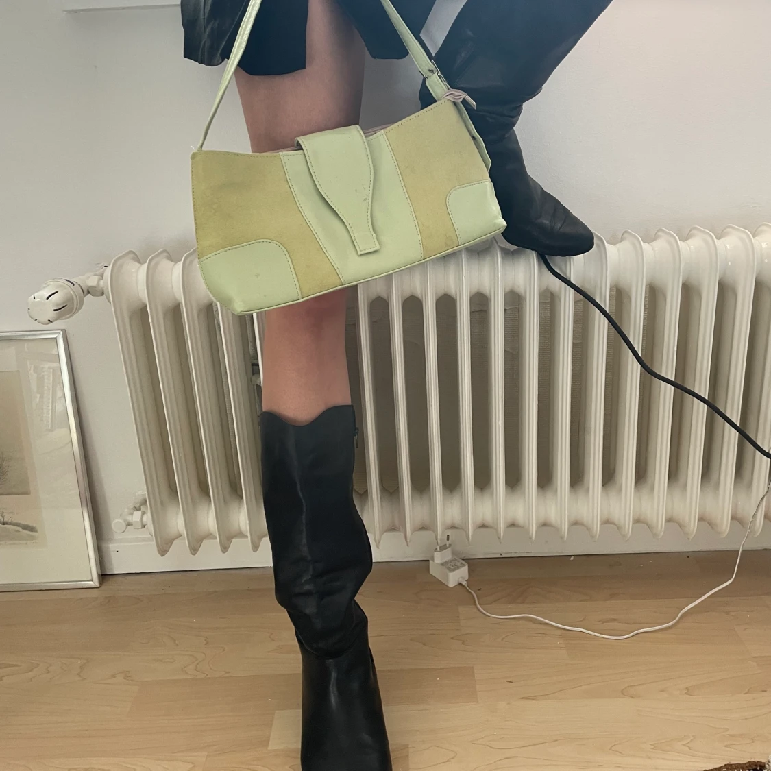 Grön vintage väska - 90