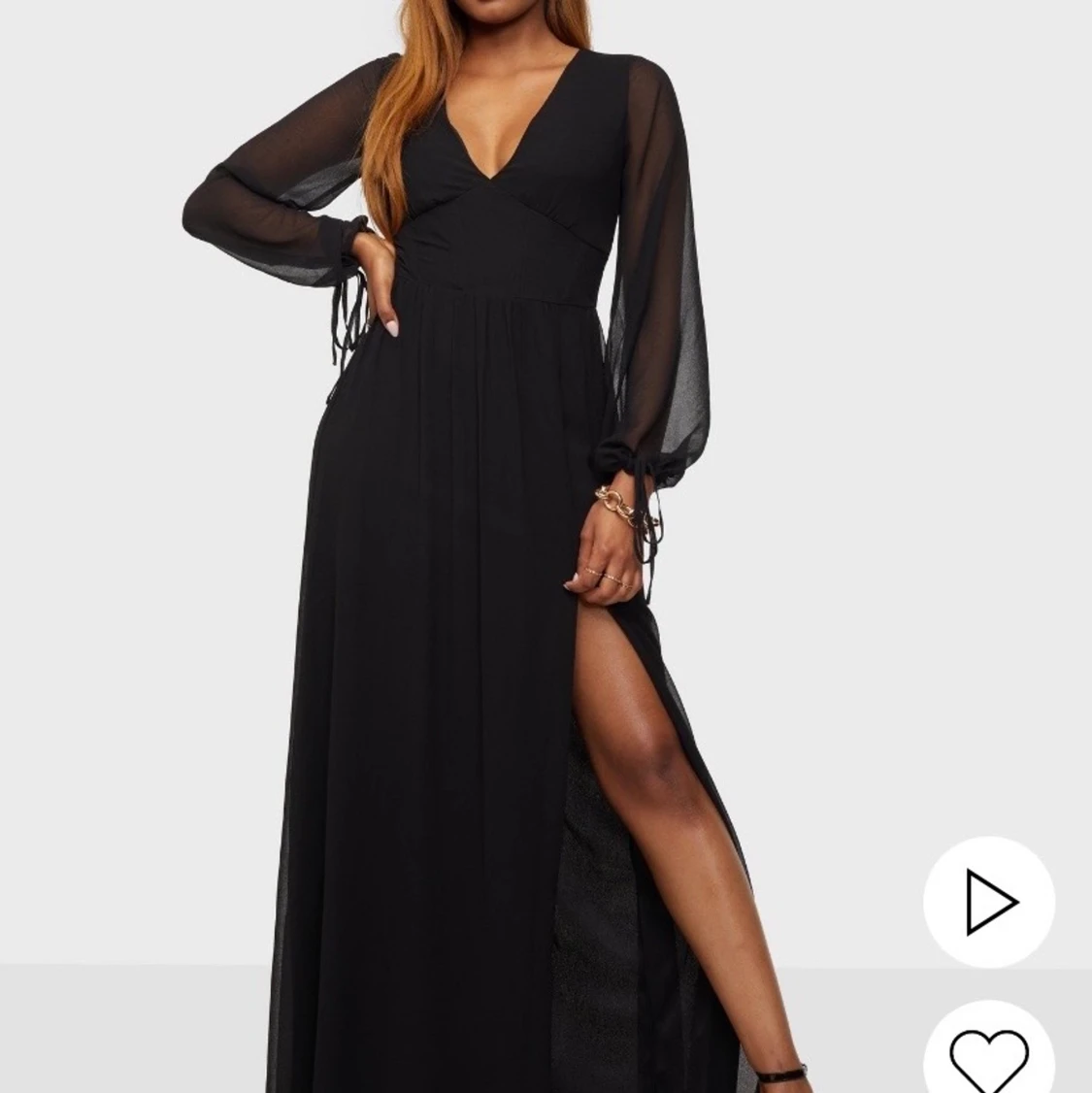 Fin långklänning med slits 